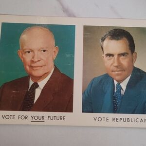 Vintage Political Campaign Card
